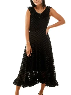 Aaliyah Dress - Check Burn Out