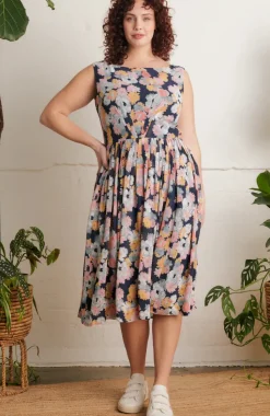 Abigail Dress - Summer Marigolds Floral