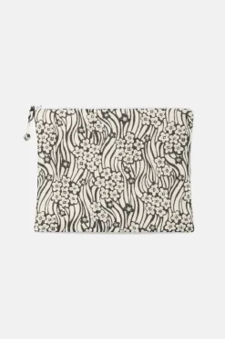 Abstract Flower Print Handbag