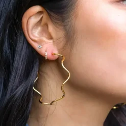 Alma Hoops - 18K Gold Plated