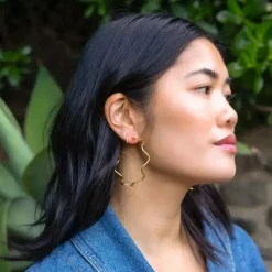 Alma Hoops - 18K Gold Plated