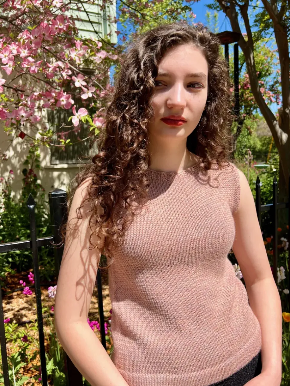 Alpaca Sweater Vest - Blush