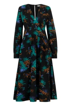 Amara Midnight Leopard Dress
