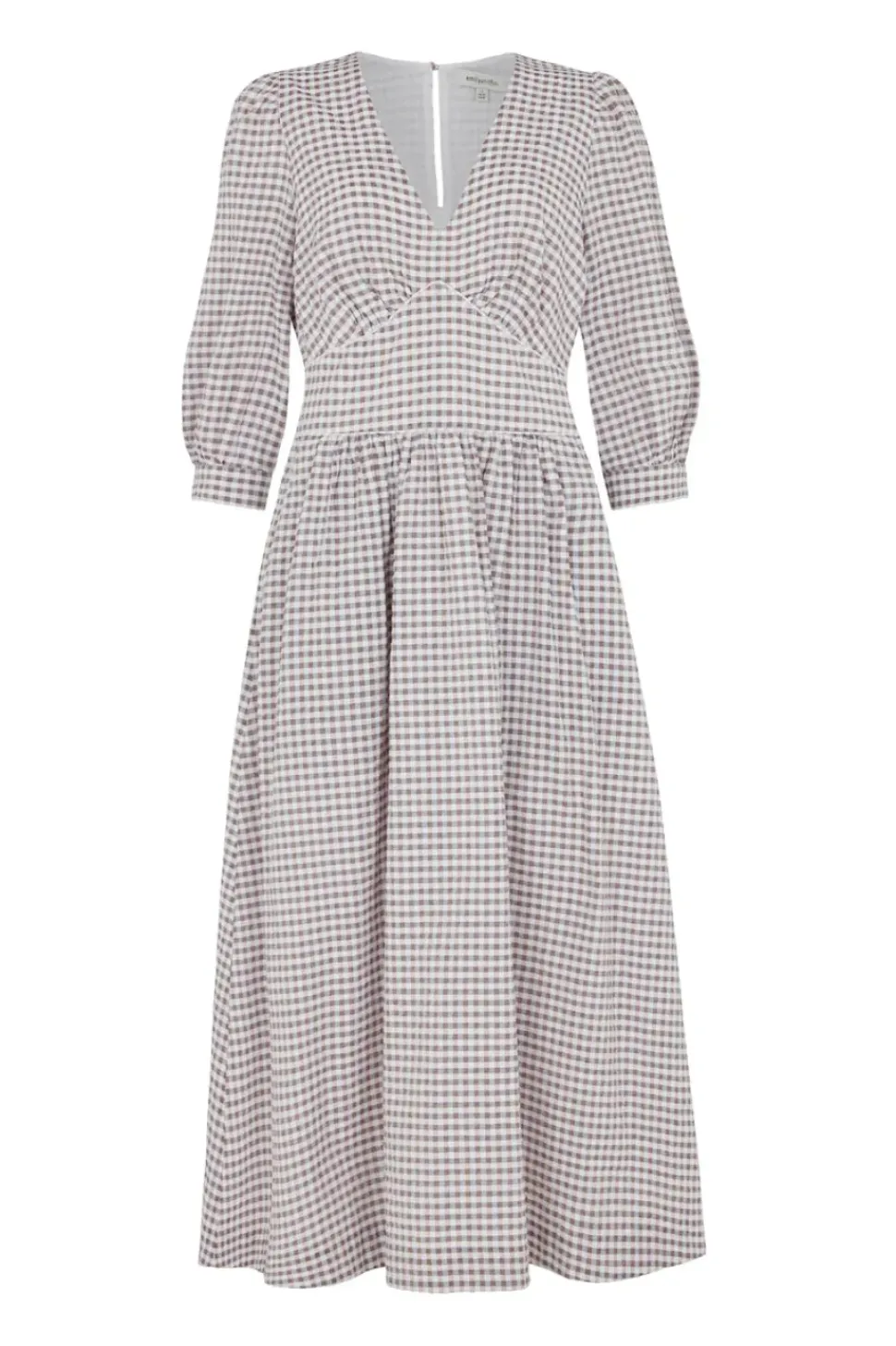 Amelia Parma Violet Gingham Dress