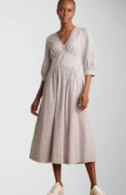 Amelia Parma Violet Gingham Dress