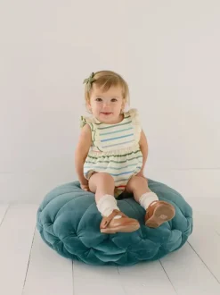 Amelia Romper in Primary Stripe