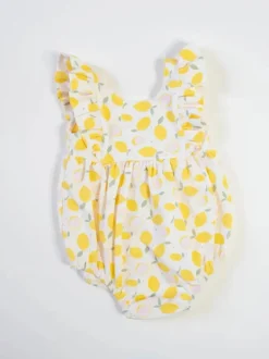 Amelia Romper - Lemon Drop