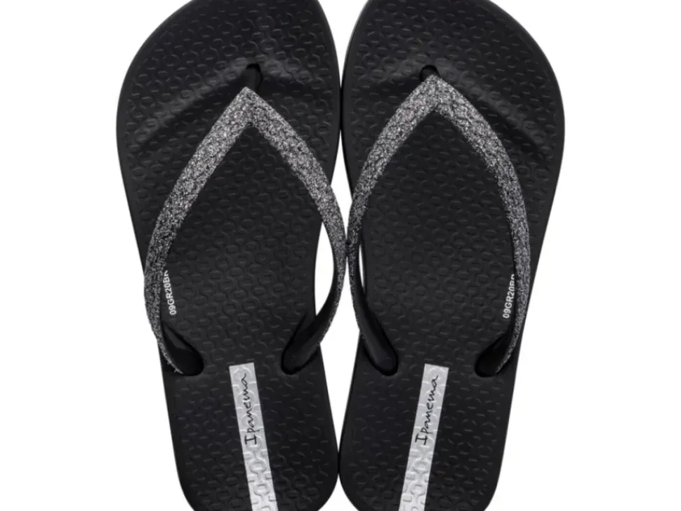 Ana Sparkle Kids Flip Flop - Black