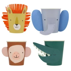 Animal Parade Character Cups (x 8)