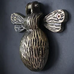 Antique Gold Bumble Bee Door Knocker