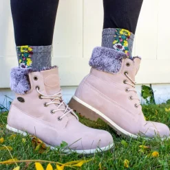 Audrey Vintage Floral Socks - Several Colrs