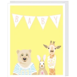 Baby Animals New Baby Card
