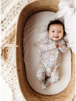 Baby Footed Zip Romper- Mountain Meadow