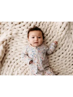 Baby Footed Zip Romper- Mountain Meadow