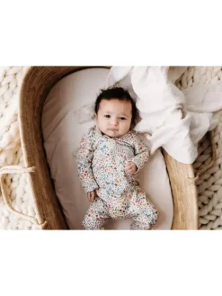 Baby Footed Zip Romper- Mountain Meadow