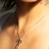 Bad to the Bow Necklace - Silver Plated