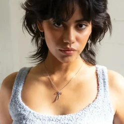 Bad to the Bow Necklace - Silver Plated