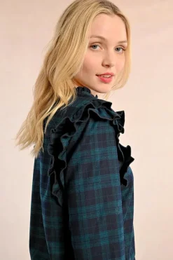 Balckwatch Plaid Top