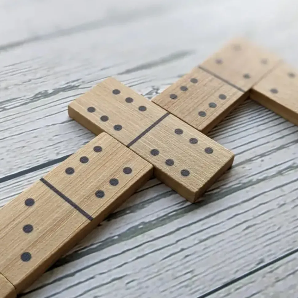 Bamboo Dominoes Set