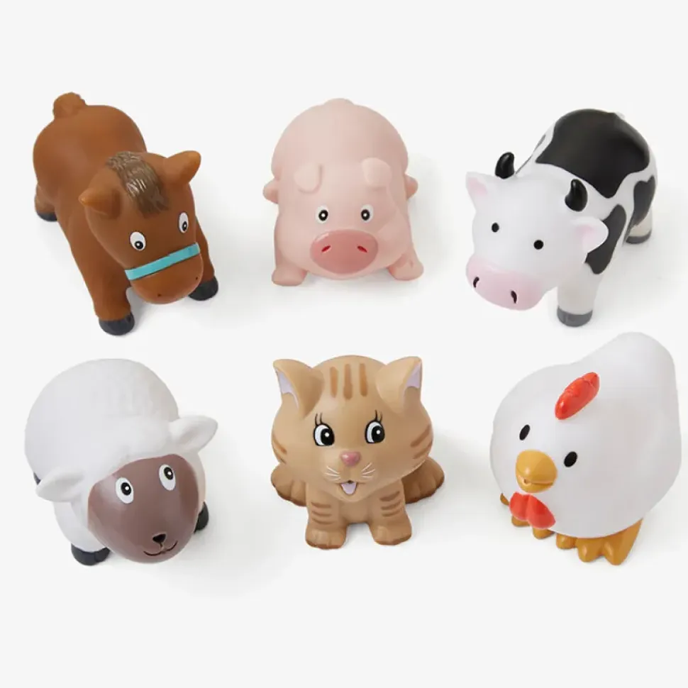 Barnyard Party Squirtie Baby Bath Toys