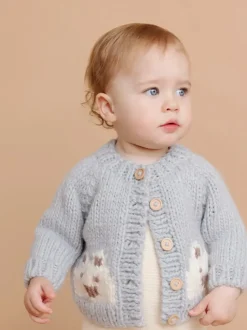 Bear Cardigan Sweater - Bowie Grey
