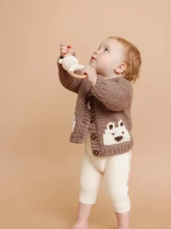 Bear Cardigan Sweater - Tan