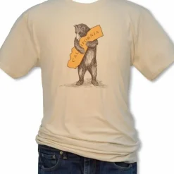 Bear Hugging California adult tee