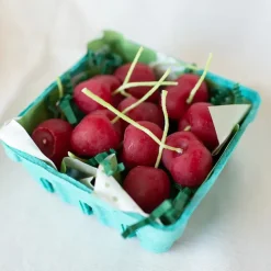 Beeswax Cherry Birthday Candles - 5 count