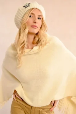 Beret with Star - Off White