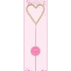 Big 8" Gold Heart Sparkler Wand Card - Bon Bon