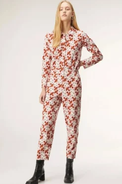 Bird Print Jumpsuit
