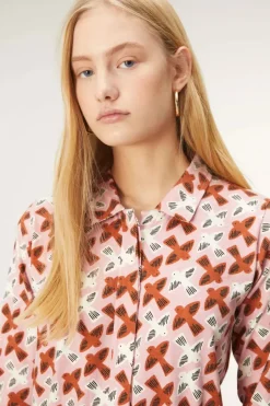 Bird Print Jumpsuit