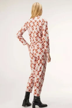 Bird Print Jumpsuit