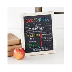 Birthday And School Chalkboard