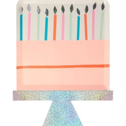 Birthday Cake Plates (x 8)