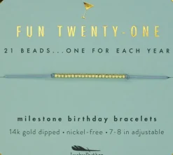 Birthday Celebration Bracelet (Ages 21, 30, 40, 50)