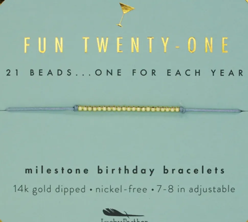 Birthday Celebration Bracelet (Ages 21, 30, 40, 50)