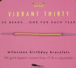 Birthday Celebration Bracelet (Ages 21, 30, 40, 50)