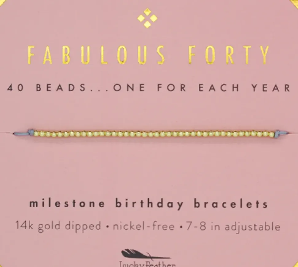 Birthday Celebration Bracelet (Ages 21, 30, 40, 50)