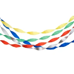 Birthday Crepe Paper Streamers (x 5)