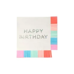 Birthday Fringe Small Napkins (x16)