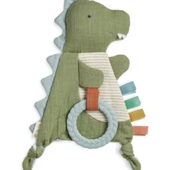 Bitzy Crinkle™ Dino Sensory Toy with Teether