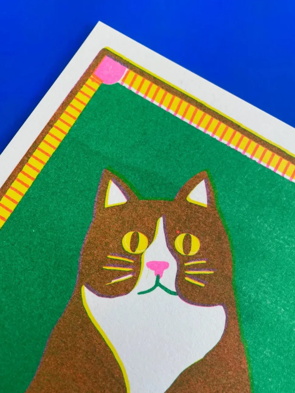 Black Cat Mini Riso Print