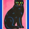 Black Cat Print