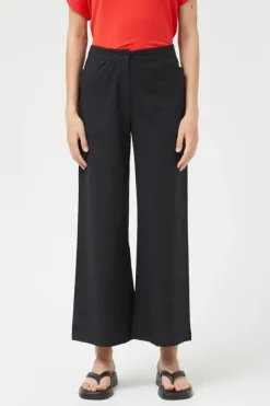Black Straight Pants