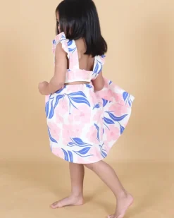 Bloom Ruffle Open Back Dress