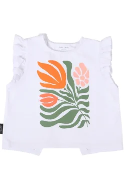 Botanical Ruffle Top