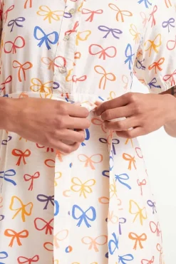 Bow Print Dress