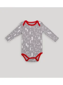Buffalo Plaid Forest Long Sleeve Bodysuit