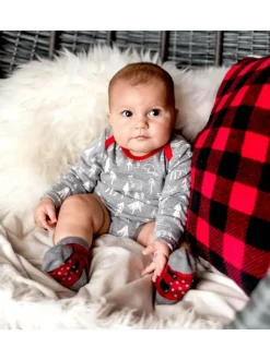 Buffalo Plaid Forest Long Sleeve Bodysuit